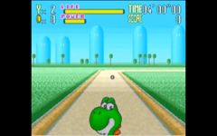 une photo d'Ã©cran de Yoshi s Safari sur Nintendo Super Nes